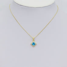 Load image into Gallery viewer, Gold Diamond Shape Colorful Crystal Stone Charm, Sku#LX463
