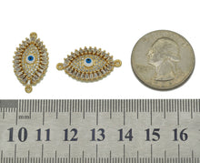 Load image into Gallery viewer, CZ Enamel Evil Eye Charm, Sku#LD296