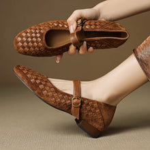 Load image into Gallery viewer, Mary Jane Sheepskin Leather Shoes With Single Strap
