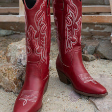 Load image into Gallery viewer, Women's Chunky Heel Boots – Hollow-Out High-Top Boots in Multiple Colors