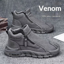 Load image into Gallery viewer, Men's Slip-Resistant Work Shoes - Versatile Zipper Workwear Footwear with Non-Slip Rubber Sole