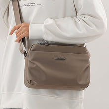 Load image into Gallery viewer, Women's Casual Multi-Compartment Crossbody Bag – Fabric Shoulder Bag with Patchwork Detail
