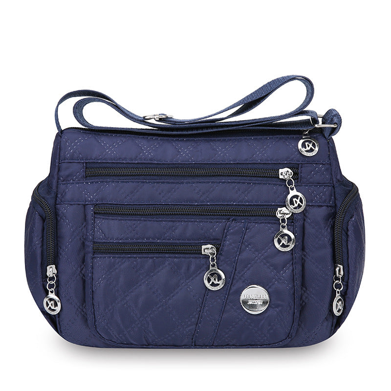 Large-Capacity Quilted Crossbody Bag