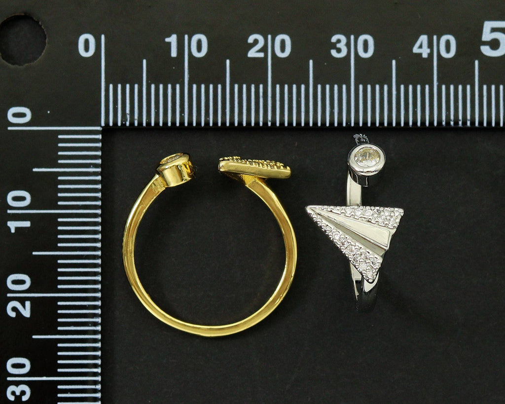 CZ Arrow Adjustable Ring, Sku#X300