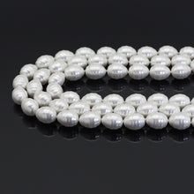 Load image into Gallery viewer, White MOP Carved Drum Shape Beads, 13x16mm, Sku#T163