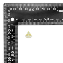 Load image into Gallery viewer, Clear CZ Fan Shape Stud Earrings, Sku#A417