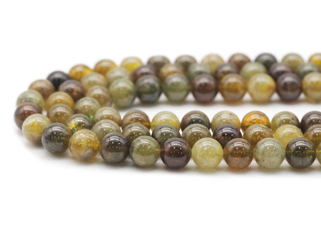 Genuine Quality Green Garnet Round Smooth Beads, Sku#U1387