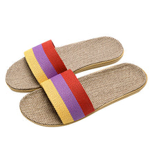Load image into Gallery viewer, Breathable Linen Slippers - Deodorizing Sweat-Absorbing Indoor Outdoor Slides