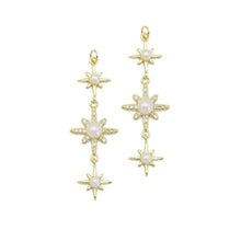 Load image into Gallery viewer, Clear CZ Pearl North Star Charm, Sku#LD512