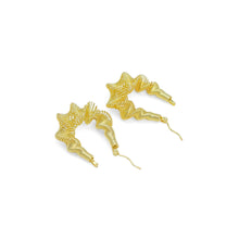 Load image into Gallery viewer, Gold Silver DNA Swirled Oval  Earrings, Sku#A238