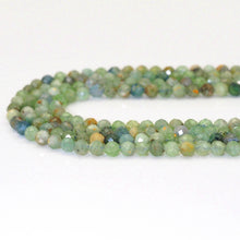Load image into Gallery viewer, Genuine Green Kyanite Round Faceted Beads, 3mm/4mm/5mm, Sku#U1607