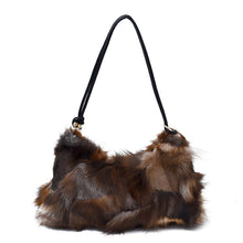 Load image into Gallery viewer, Luxury Fox Fur Plush Underarm Bag