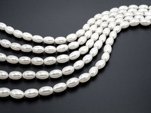 Load image into Gallery viewer, White MOP Rice Shape Beads, Sku#T64