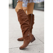 Load image into Gallery viewer, Premium Suede Over-the-Knee Boots - Side Zip Low Heel Women's Boots