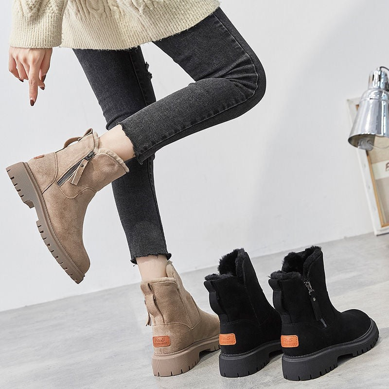 Women's Thick Insulated Snow Boots | Sherpa Lined Mid-Calf Winter Boots
