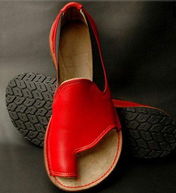 Summer Fashion Sandals - Round Toe Slip-On Sandals