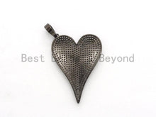 Load image into Gallery viewer, CZ Large Heart Pendant, Sku#F559