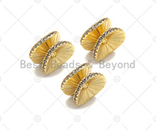 Load image into Gallery viewer, Gold  Silver  CZ  Wheel Shape Pendant/Charm, SKU#323