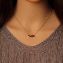 Load image into Gallery viewer, Adjustable Dainty Gold Link Chain Love Pendant Necklace, Sku#EF498