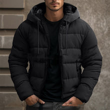 Load image into Gallery viewer, Men's Solid Color Hooded Velvet Cotton Clothes