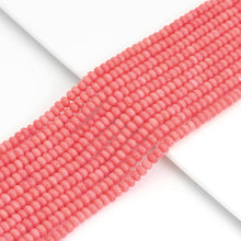 Load image into Gallery viewer, 4x6mm Quality Pink Coral Smooth Rondelle Beads, Sku#U1973