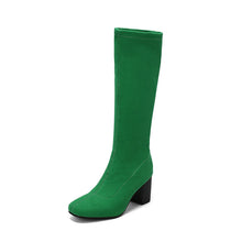 Load image into Gallery viewer, Women's Stretchy Over-the-Knee Boots | Chunky Platform High Heel
