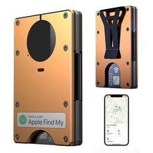 Load image into Gallery viewer, Minimalist AirTag Wallet – Slim Aluminum RFID Blocking Card Holder