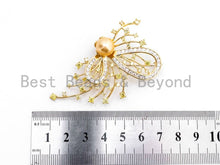 Load image into Gallery viewer, CZ Micro Pave Butterfly Star Brooch Pin,Sku#P25
