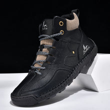 Load image into Gallery viewer, Men's Outdoor High-Top Casual Shoes – Breathable PU Lace-Up Sneakers | Sizes EU 38–48