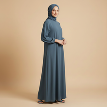 Load image into Gallery viewer, Modest Luxury Premium Nida Abaya | Zoom Umbrella Cut Summer Abaya (MA233)