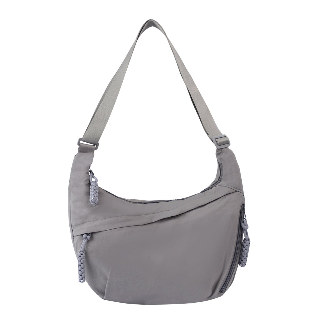 Women's High-Capacity Nylon Crossbody Bag - Lightweight Everyday Shoulder Bag