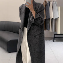 Load image into Gallery viewer, Above-the-knee Long Double-faced Wool Coat For Women