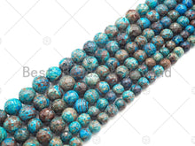 Load image into Gallery viewer, Natural Quality Blue Oak Jasper Round Faceted Beads,6mm/8mm/10mm/12mm/14mm Jasper, 15.5'' Full Strand, Sku#U1140