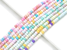 Load image into Gallery viewer, Colorful Smooth Rondelle Glaze Beads, 2.5x4mm, Sku#U1480c