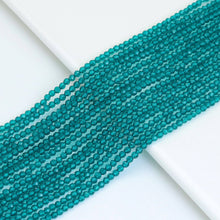 Load image into Gallery viewer, 3mm Blue Crystal Round Faceted Beads, Sku#U1864