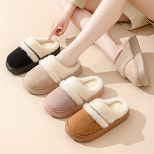 Load image into Gallery viewer, Women's Plush House Slippers Non-Slip Warm Cotton Indoor Bedroom Shoes Winter Comfort