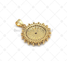 Load image into Gallery viewer, CZ Radical Coin Wheel with baguette CZ Charm, Sku#LK560