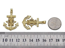 Load image into Gallery viewer, Gold CZ Virgin Mary Anchor Charm, Sku#LK711