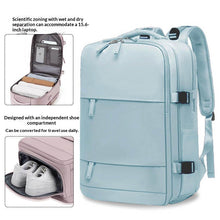 Load image into Gallery viewer, Men's Waterproof Laptop Backpack | Travel &amp; Business Nylon Bag with Dry-Wet Separation