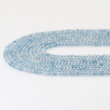 Load image into Gallery viewer, Genuine Aquamarine Faceted Rondelle beads, Sku#U1696