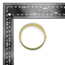Load image into Gallery viewer, Clear Black CZ crossover with round diamond Bracelet, SKU#A272