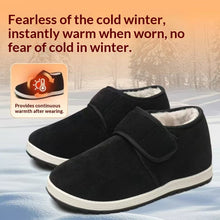 Load image into Gallery viewer, Men's High-Top Wool-Lined Canvas Shoes - Thickened Insole Winter Sneakers