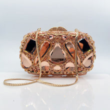 Load image into Gallery viewer, Diamond-Encrusted Evening Clutch Bag - Luxury Crystal Glass Drop Handbag for Women