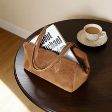 Load image into Gallery viewer, Women's Solid-Color High-Capacity Leather Tote Bag - Business Commuter Handbag
