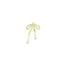 Load image into Gallery viewer, Slinky Gold Bow Shape Charm Pendant, Sku#LD665