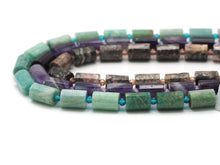 Load image into Gallery viewer, Natural Faceted Cylinder Gem Beads, 10x4mm, Sku#HY15