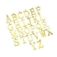 Load image into Gallery viewer, Large Plain Initial Alphabet Letter Charm, SKU#A219