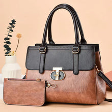 Load image into Gallery viewer, Women's Two-Piece PU Leather Shoulder Bag Set | Crossbody Handbag + Mini Coordinating Bag