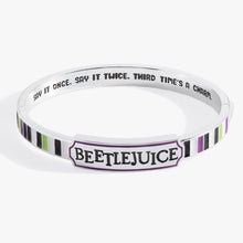 Load image into Gallery viewer, BEETLEJUICE™ 'Say It Once. Say It Twice. Third Time's A Charm' Bangle