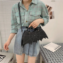 Load image into Gallery viewer, Women's Spider Web Crossbody Bag - Gothic Halloween Shoulder Handbag